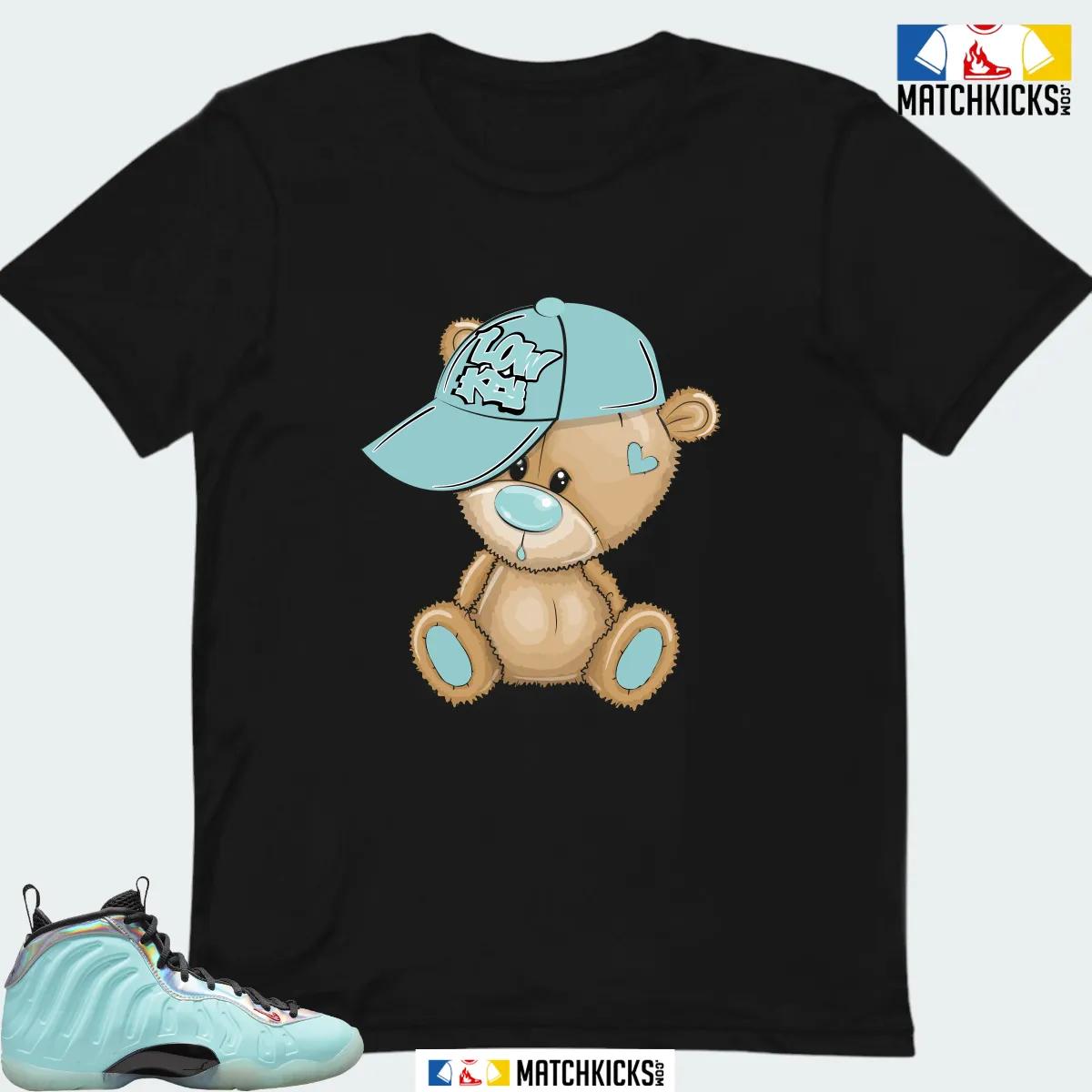 Nike Little Posite One  Mixtape (GS) Sneaker Matching T-Shirt(LOW KEY BEAR)