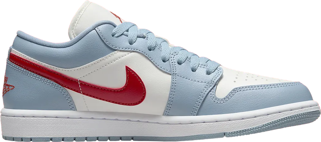 Wmns Air Jordan 1 Low  Blue Dune Red 