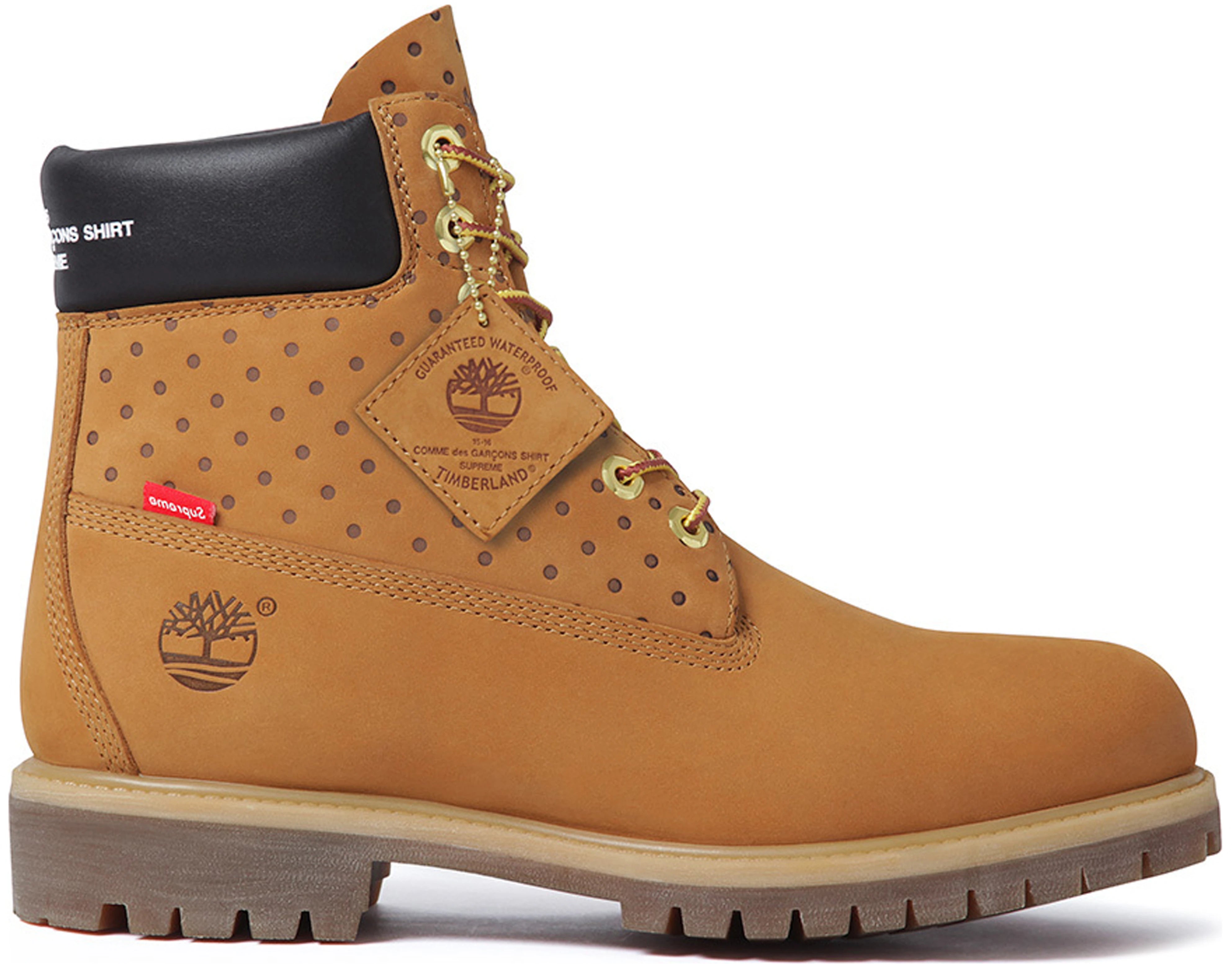 Timberland 6" Boot Supreme x Comme des Garcons Wheat