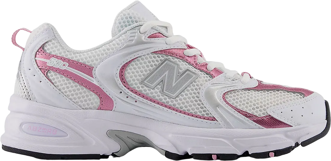 New Balance 530  White Metallic Rose 