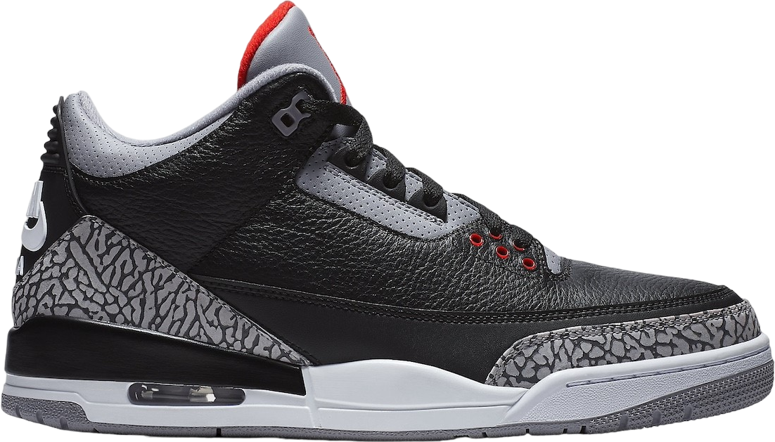 Air Jordan 3  Black Cement Reimagined 