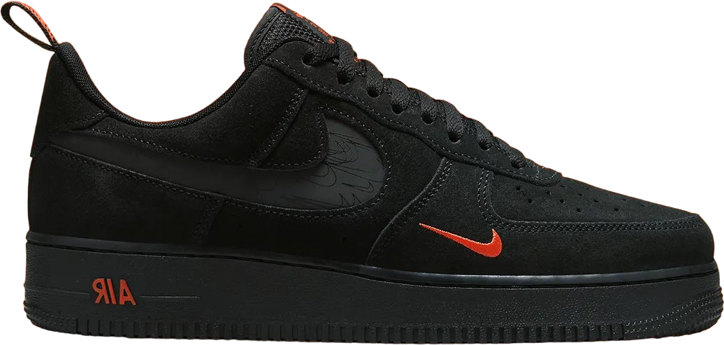 Nike Air Force 1 Low  Black Orange 