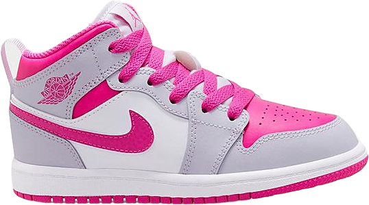 Air Jordan 1 Mid  Kids Iris Whisper Fire Pink 