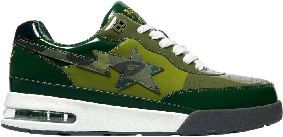 A Bathing Ape Bape Road Sta  Patent Leather Green (2022)