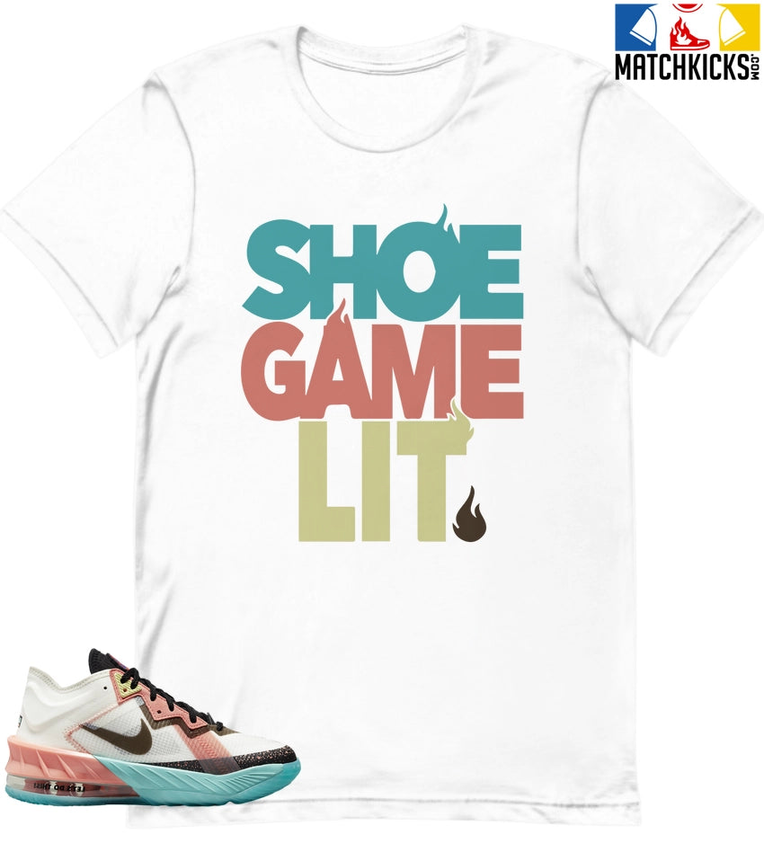 "Space Jam: A New Legacy" - Nike LeBron 18 Low "Lola Bunny" Sneaker Matching T-Shirt - White